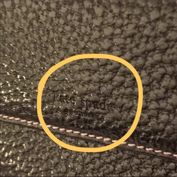 Kate Spade vintage pebbled tri-folding wallet black - Picture 4 of 9